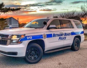 a Bethany Beach police vehicle