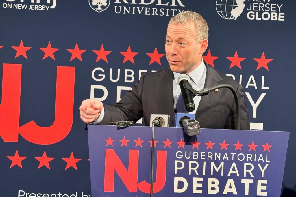 Josh Gottheimer speaking at a podium