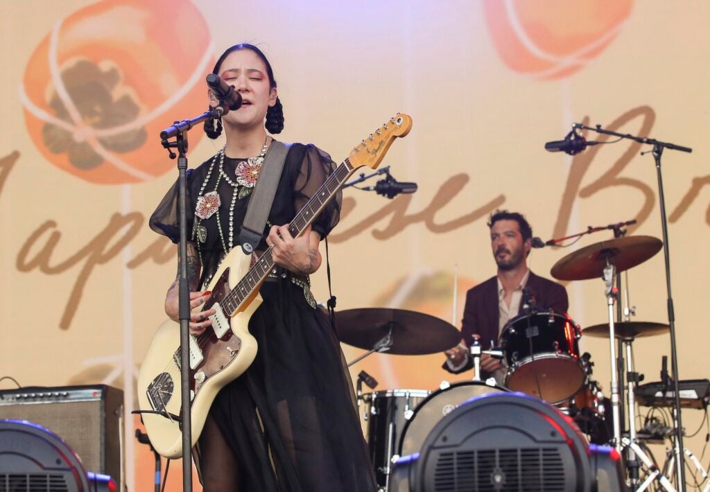 Japanese Breakfast performing on stage