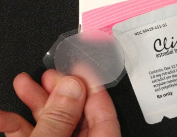 an estrogen patch for hormone therapy