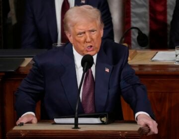 President Donald Trump addresses a joint session of Congress in the House chamber at the U.S. Capitol in Washington, Tuesday, March 4, 2025.