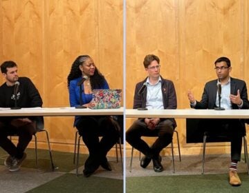 Studio 2: On the Road at Princeton Public Library (Left to right: Avi Wolfman-Arent, Cherri Gregg, Tom Griffiths, Arvind Narayanan)