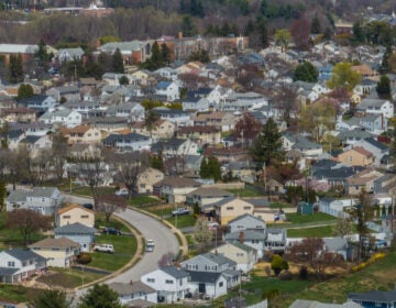 Overhead photo of a residential area
