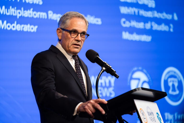 04-22-2025-philadelphia-district-attorney-candidate-forum-3 Larry Krasner speaks