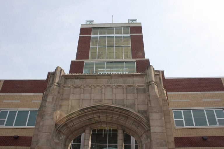 2021-08-31-k-burns-entry-way-of-old-building-preserved The entrance to the school