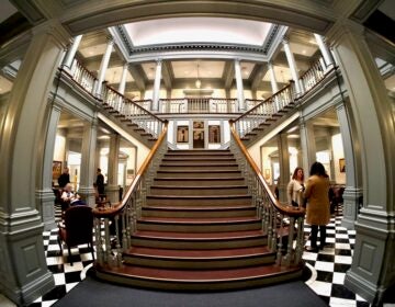 stairs inside Legislative Hall