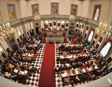 legislators in Legislative Hall