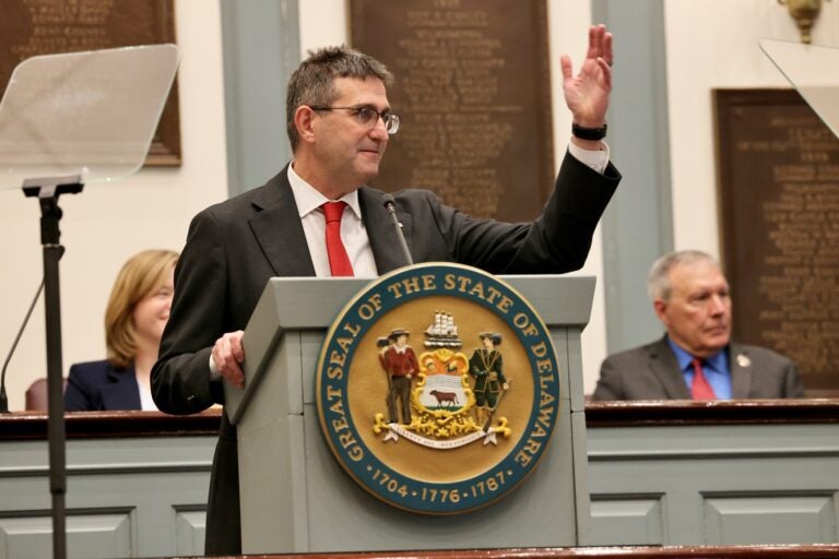 Matt Meyer raises his hand