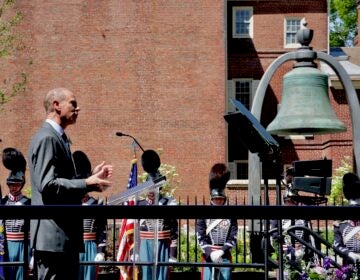 Prince Edward speaks at the Prince Edward event in Philadelphia
