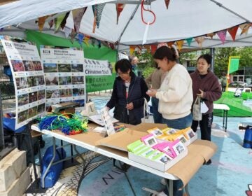 people at the Chinatown Stitch pop-up