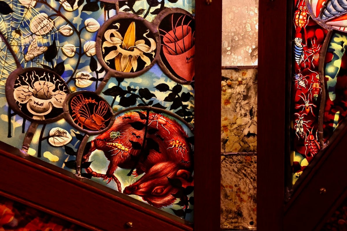 A tiny cathedral of stained glass debuts at the Michener Museum - WHYY