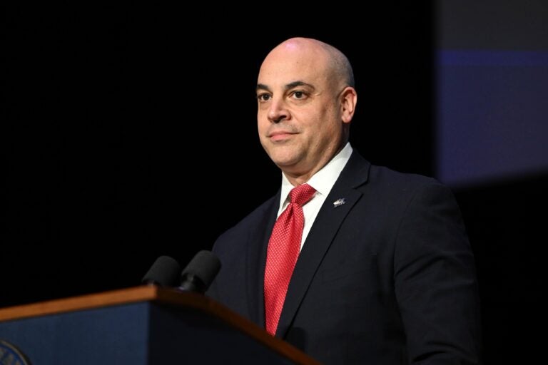 dave-sunday-2025-01-21 Dave Sunday after taking the oath of office to become Pennsylvania's next attorney genera