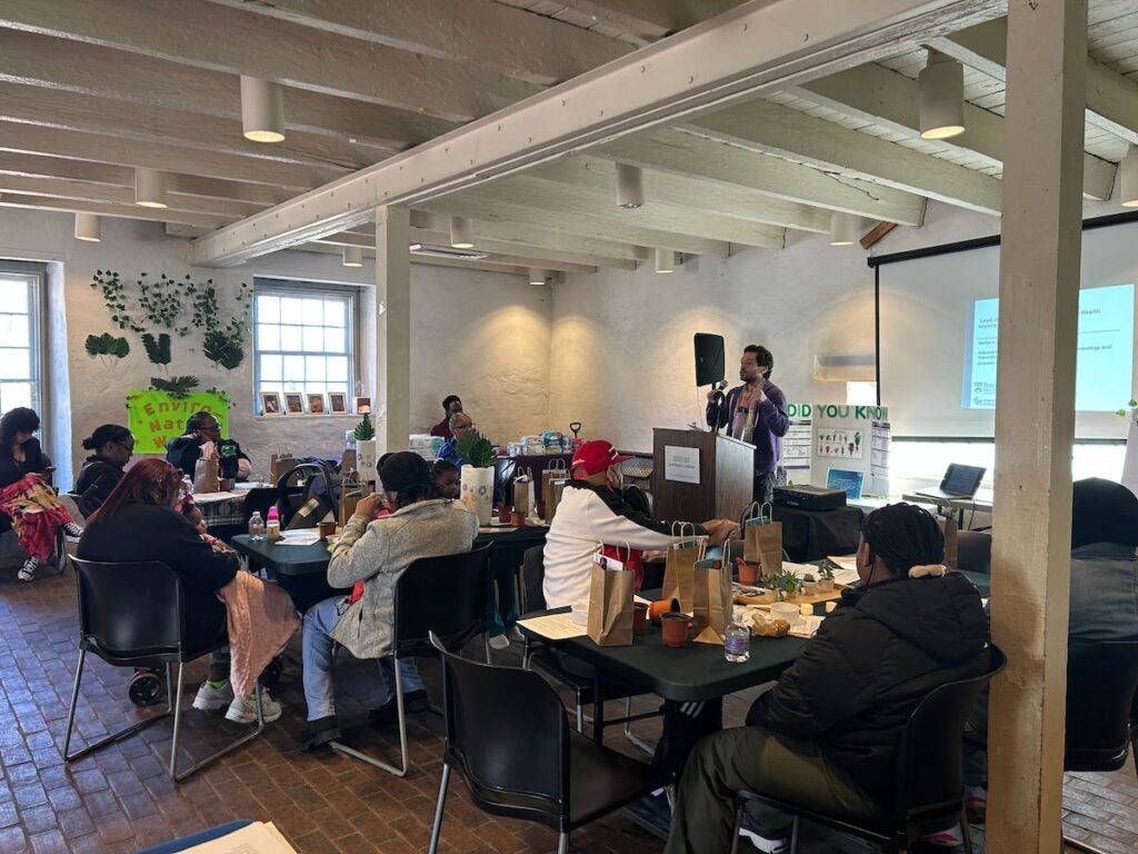 Attendees for EnviroNatal event, organized by Doula Tina Brown