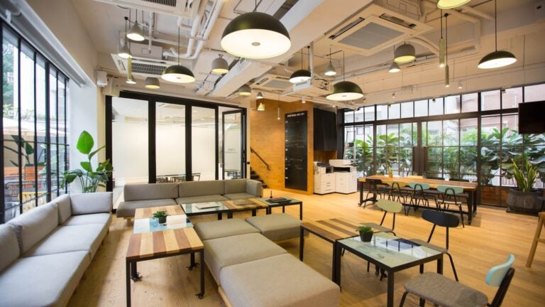 A Co-Working Space Area Empty A co-working space area