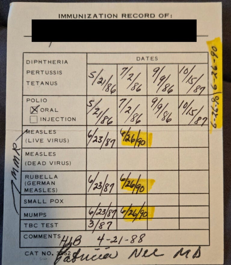 How to get childhood vaccine records in Pa N J and Del WHYY