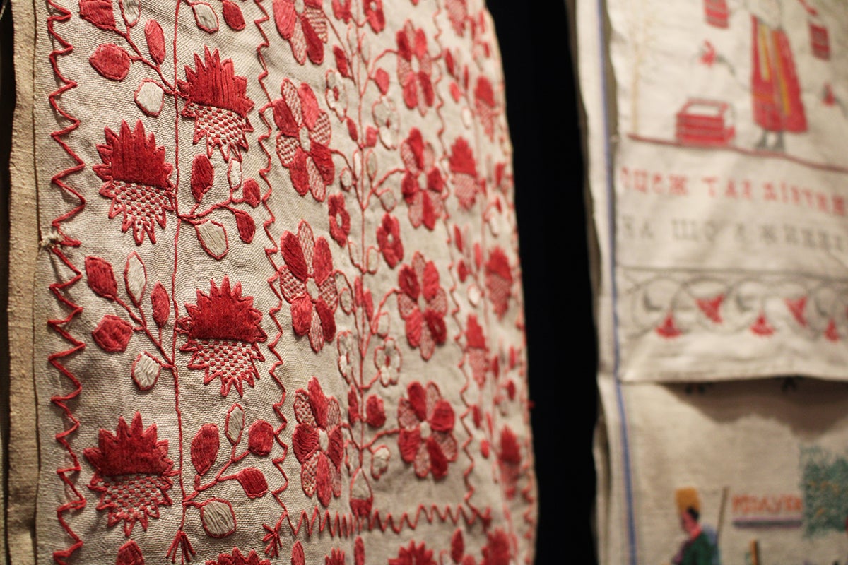 The rushnyky, or sacred Ukrainian textiles