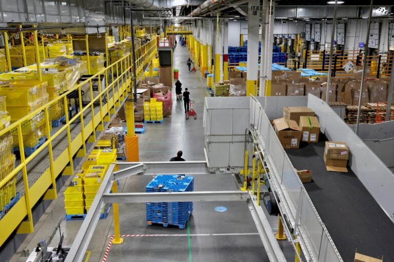 Inside the warehouse