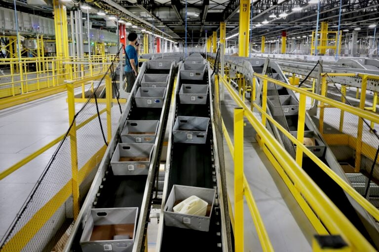 Inside the warehouse