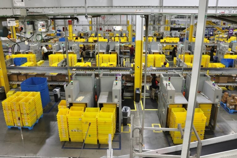 Inside the warehouse
