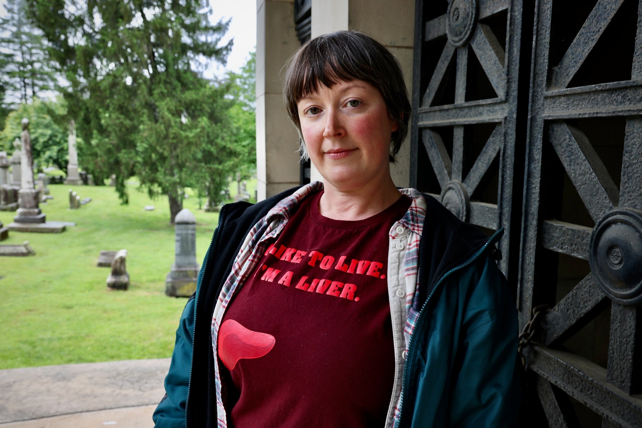 The Death and Arts Festival's Annie Wilson looks into the camera
