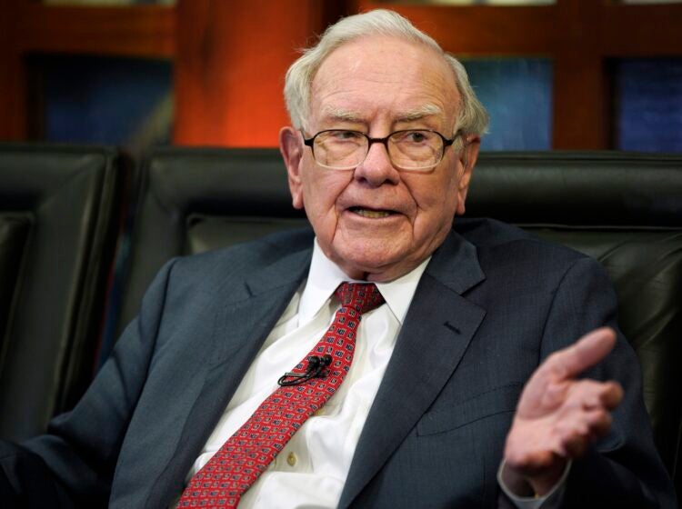 Berkshire Hathaway Chairman and CEO Warren Buffett speaks during an interview (AP Photo/Nati Harnik, File)