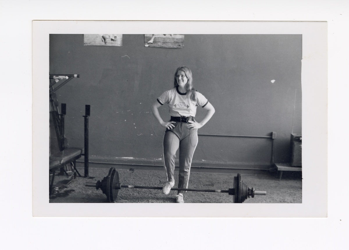 Jan Todd at Powerbuilder’s Gym in Macon, Georgia, ca. 1975 (Collection of Jan Todd)