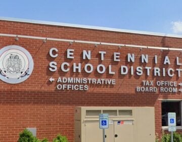 the outside of Centennial School District's administrative offices