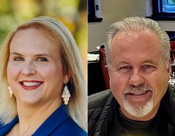 Side by side photos of Richard Bryant and Erica Deuso