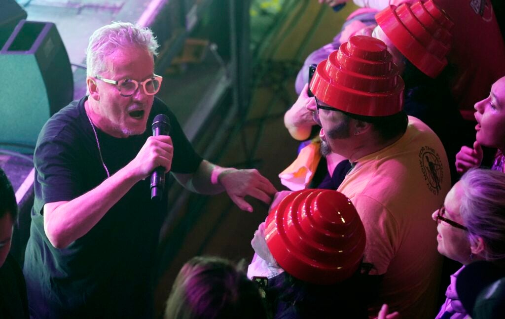 Devo performing live