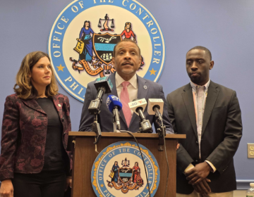 City Controller Christy Brady, Philadelphia Superintendent of Schools Tony Watlington, Sr. and City Councilman-At Large Isaiah Thomas at press conference