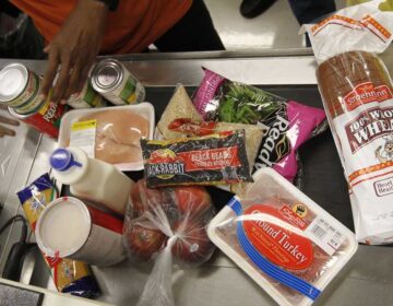 Checkout at grocery store