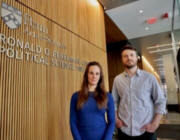 Jeremy Springman and Heather Huntington pose for photo