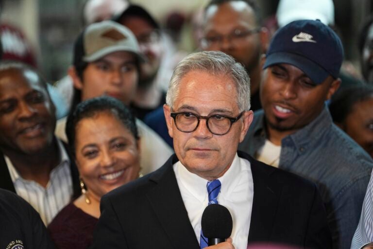 Election 2025-Philadelphia Prosecutor Larry Krasner speaking after winning the primary election