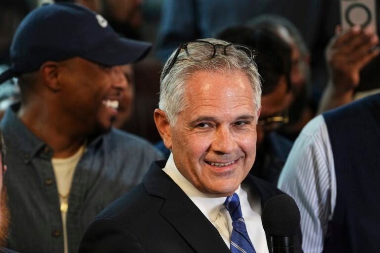 Election 2025-Philadelphia Prosecutor Larry Krasner smiling after winning the primary election