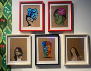 Student artwork at the No Place Like Home exhibition