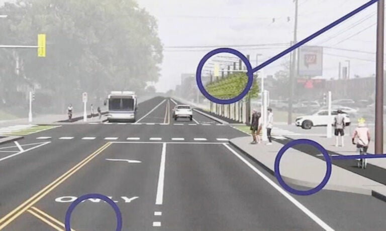 penndot-castor-avenue-northeast-philadelphia-6abc A rendering of PennDOT's plan for Castor Avenue