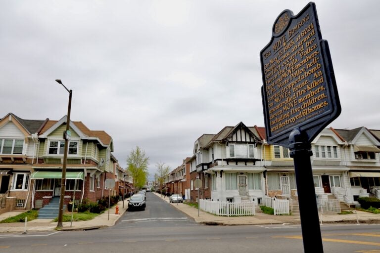 Move Bombing historic marker on Osage Avenue in Philadelphia