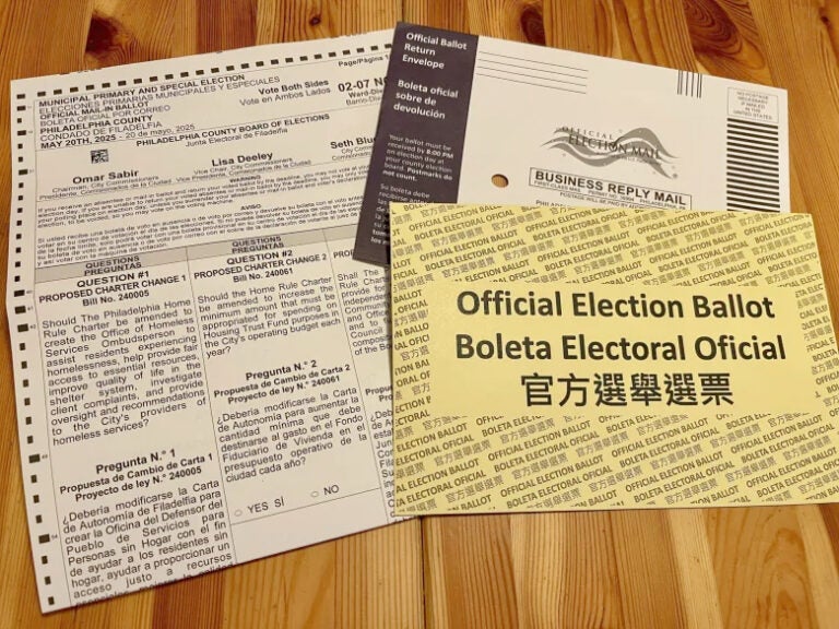 philadelphia-primary-2025-mail-ballot A mail ballot for Philadelphia's May 20, 2025 primary election