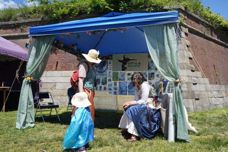 Hundreds attended the final day of the third annual Philadelphia Renaissance Faire. (Kenny Cooper/WHYY)