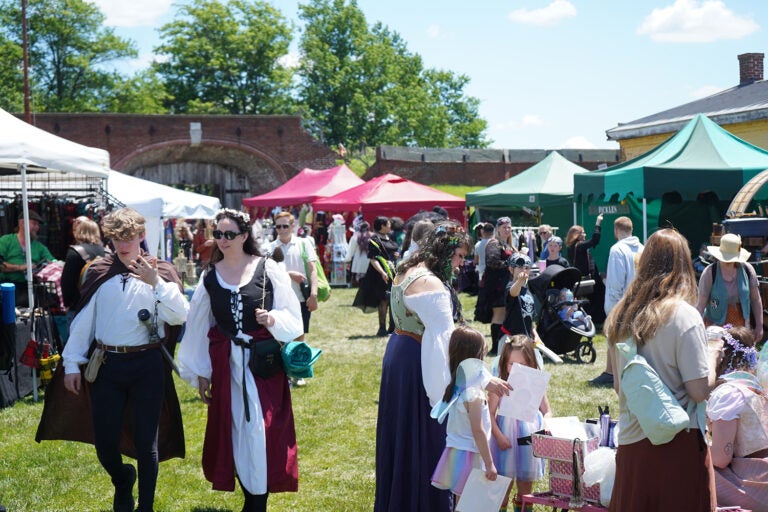 Hundreds attended the final day of the third annual Philadelphia Renaissance Faire. (Kenny Cooper/WHYY)