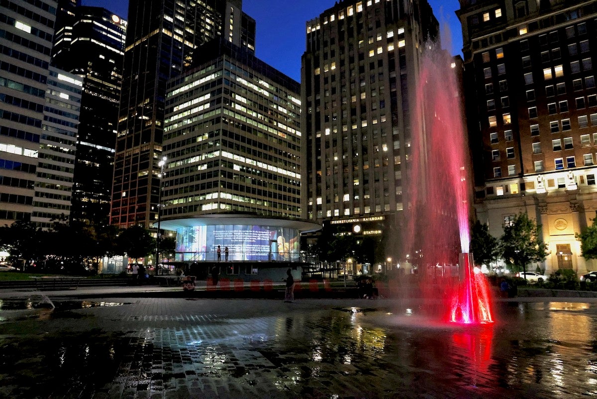 2025 05 06-e lee-philadelphia love park-the philadelphians 360 degree film fountain The film ''The Philadelphians
