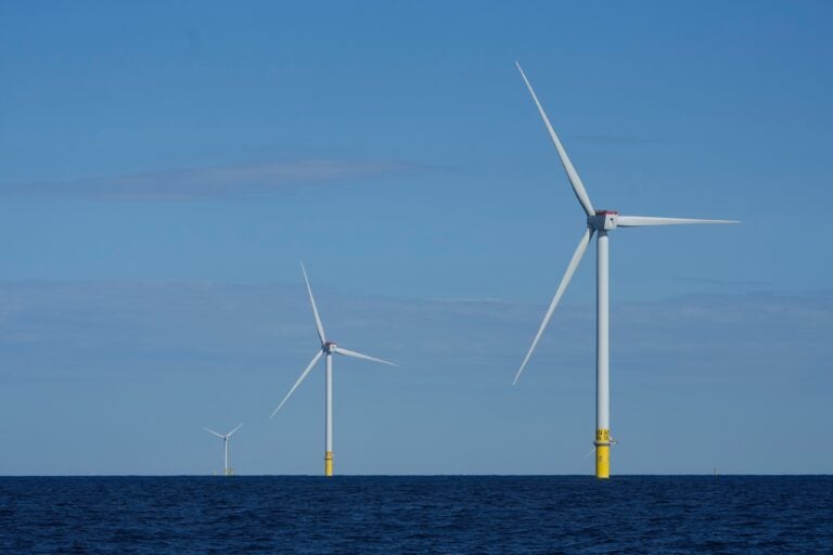 rhode-island-wind-turbines Wind turbines of South Fork Wind are seen off the coast of Block Island, Rhode Island