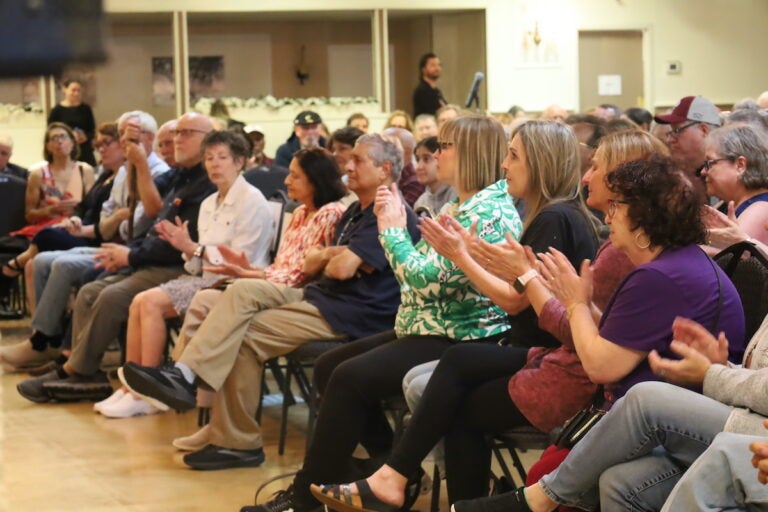Bucks County residents attending town hall