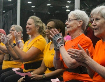 Sally’s Iron Mustangs cheer on their teammates