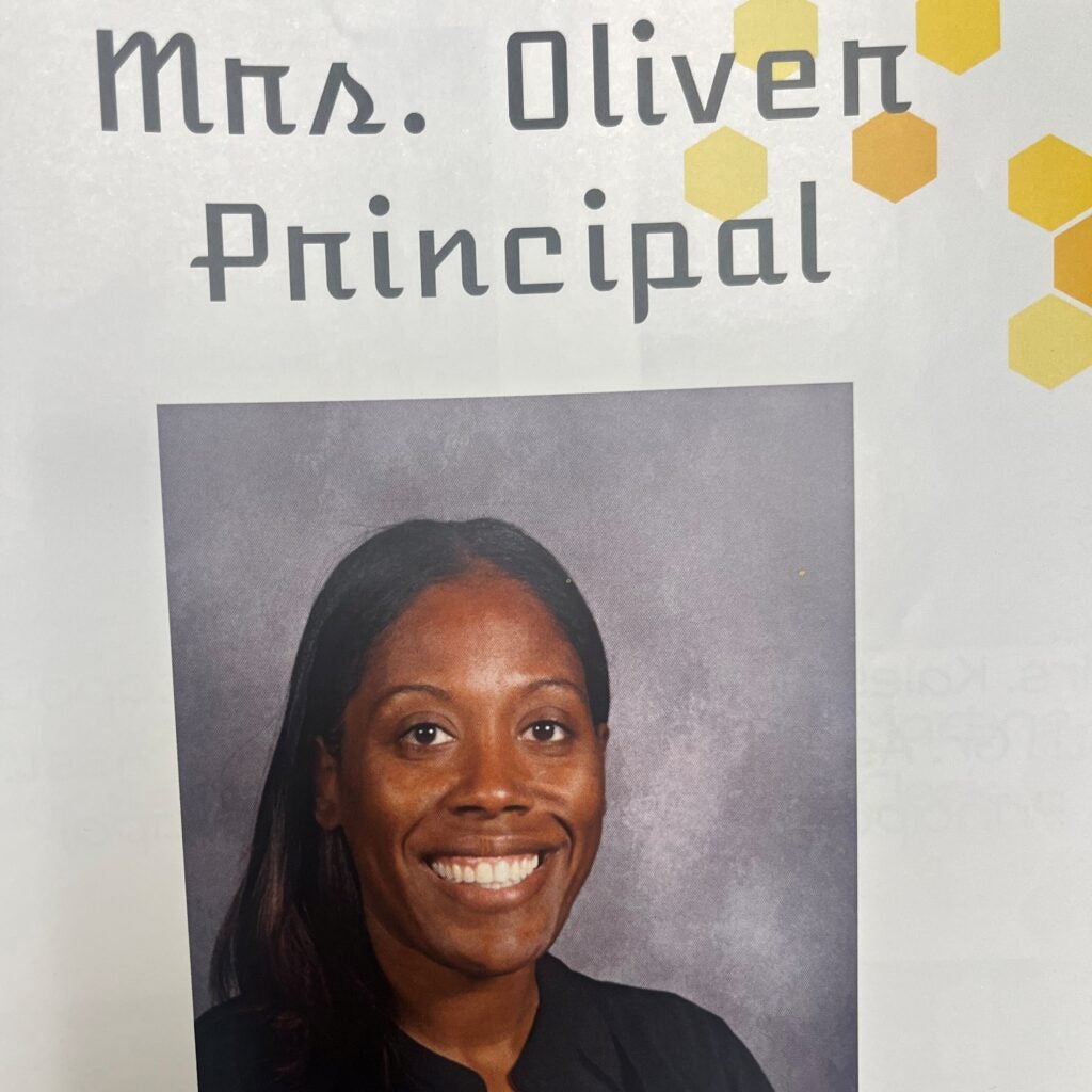 a yearbook photo of Principal Tasha Oliver