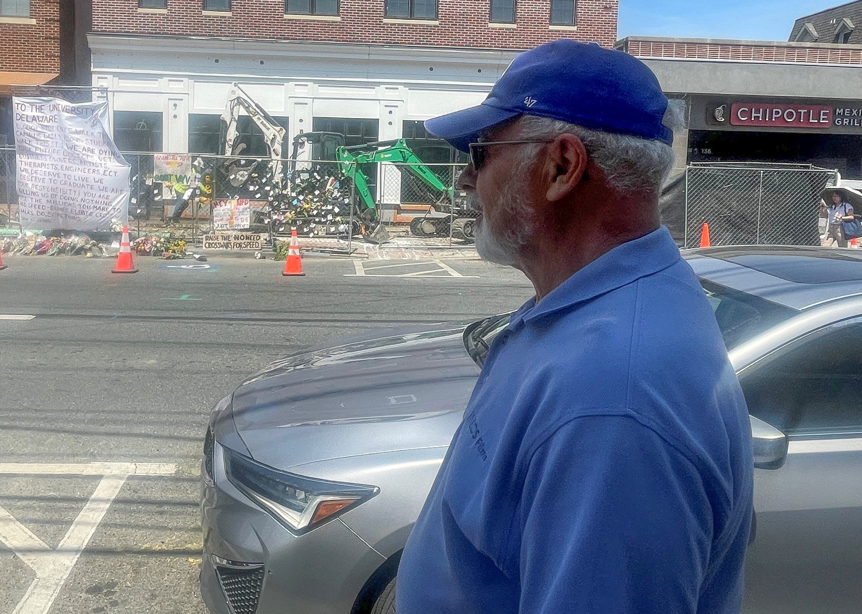 Reza Moqtaderi on Main Street at the University of Delaware