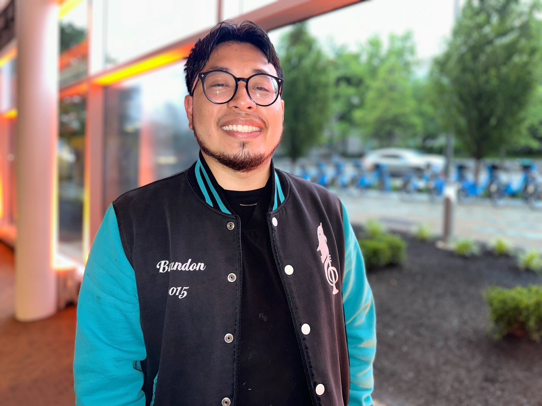 Brandon Campos smiles