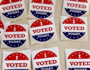 A group of stickers that say 'I Voted Today'