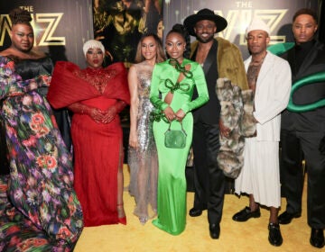 Kyle Ramar Freeman, from left, Melody A. Betts, Deborah Cox, Nichelle Lewis, Wayne Brady, Phillip Johnson Richardson, and Avery Wilson attend the 