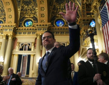 Pennsylvania Gov. Josh Shapiro delivered his budget address for the 2025-26 fiscal year to a joint session of the state House and Senate at the Capitol,  Tuesday, Feb. 4, 2025, in Harrisburg, Pa. (AP Photo/Matt Rourke)